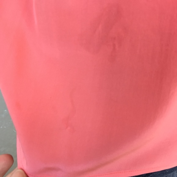 🚨 GONE TODAY🚨Oscar De La Renta Coral Silk Top - Picture 7 of 8